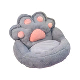 Maxbell 1 Seater Sofa Furniture Cat Claw Shaped Soft for Office Living Room Fireside Gray