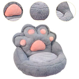Maxbell 1 Seater Sofa Furniture Cat Claw Shaped Soft for Office Living Room Fireside Gray