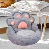 Maxbell 1 Seater Sofa Furniture Cat Claw Shaped Soft for Office Living Room Fireside Gray