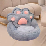 Maxbell 1 Seater Sofa Furniture Cat Claw Shaped Soft for Office Living Room Fireside Gray