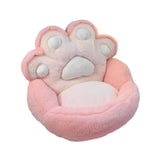 Maxbell 1 Seater Sofa Furniture Cat Claw Shaped Soft for Office Living Room Fireside Pink