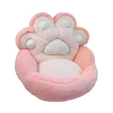 Maxbell 1 Seater Sofa Furniture Cat Claw Shaped Soft for Office Living Room Fireside Pink