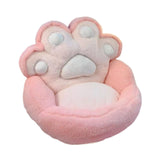 Maxbell 1 Seater Sofa Furniture Cat Claw Shaped Soft for Office Living Room Fireside Pink