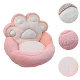 Maxbell 1 Seater Sofa Furniture Cat Claw Shaped Soft for Office Living Room Fireside Pink