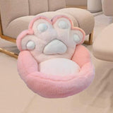 Maxbell 1 Seater Sofa Furniture Cat Claw Shaped Soft for Office Living Room Fireside Pink