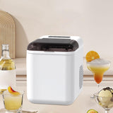 Maxbell Ice Maker Machine Mini Automatic Ice Making Machine for Office Party Kitchen White