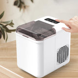 Maxbell Ice Maker Machine Mini Automatic Ice Making Machine for Office Party Kitchen White