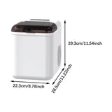 Maxbell Ice Maker Machine Mini Automatic Ice Making Machine for Office Party Kitchen White