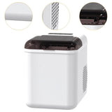 Maxbell Ice Maker Machine Mini Automatic Ice Making Machine for Office Party Kitchen White