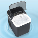 Maxbell Ice Maker Machine Mini Automatic Ice Making Machine for Office Party Kitchen Black