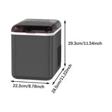 Maxbell Ice Maker Machine Mini Automatic Ice Making Machine for Office Party Kitchen Black