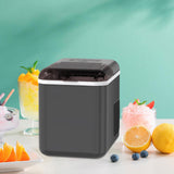 Maxbell Ice Maker Machine Mini Automatic Ice Making Machine for Office Party Kitchen Black