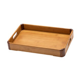 Maxbell Bamboo Serving Tray Handmade Food Storage Plate for Fruit Living Room Office