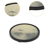 Maxbell Gongfu Tea Tray Fruit Platter Water Absorbing Round for Household Table Home