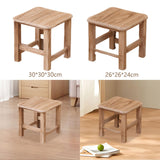 Maxbell Wooden Step Stool Change Shoe Stool Footrest for Bedside Doorway Living Room 30cmx30cmx30cm