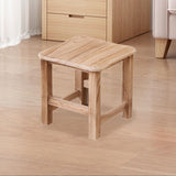 Maxbell Wooden Step Stool Change Shoe Stool Footrest for Bedside Doorway Living Room 30cmx30cmx30cm