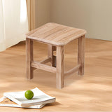 Maxbell Wooden Step Stool Change Shoe Stool Footrest for Bedside Doorway Living Room 30cmx30cmx30cm