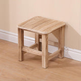 Maxbell Wooden Step Stool Change Shoe Stool Footrest for Bedside Doorway Living Room 30cmx30cmx30cm