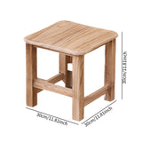 Maxbell Wooden Step Stool Change Shoe Stool Footrest for Bedside Doorway Living Room 30cmx30cmx30cm