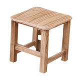 Maxbell Wooden Step Stool Change Shoe Stool Footrest for Bedside Doorway Living Room 30cmx30cmx30cm