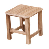 Maxbell Wooden Step Stool Change Shoe Stool Footrest for Bedside Doorway Living Room 30cmx30cmx30cm