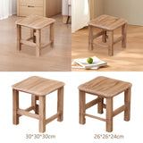 Maxbell Wooden Step Stool Change Shoe Stool Footrest for Bedside Doorway Living Room 30cmx30cmx30cm