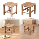 Maxbell Wooden Step Stool Change Shoe Stool Footrest for Bedside Doorway Living Room 30cmx30cmx30cm