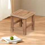 Maxbell Wooden Step Stool Change Shoe Stool Footrest for Bedside Doorway Living Room 26cmx26cmx24cm