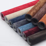 Maxbell Suede Fabric Wrap 20"x50" Film for Home Decoration Car Inner Roof Upholstery Dark Brown