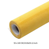 Maxbell Suede Fabric Wrap 20"x50" Film for Home Decoration Car Inner Roof Upholstery Yellow