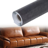 Maxbell Suede Fabric Wrap 20"x50" Film for Home Decoration Car Inner Roof Upholstery Dark Gray