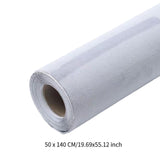 Maxbell Suede Fabric Wrap 20"x50" Film for Home Decoration Car Inner Roof Upholstery Light Gray