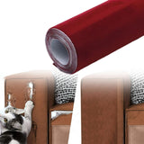 Maxbell Suede Fabric Wrap 20"x50" Film for Home Decoration Car Inner Roof Upholstery Red