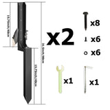 Maxbell 2 Pieces Fence Post Repair Stake Sturdy Heavy Duty for Home Repairing Garden Style A