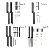 Maxbell 2 Pieces Fence Post Repair Stake Sturdy Heavy Duty for Home Repairing Garden Style A