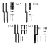 Maxbell 2 Pieces Fence Post Repair Stake Sturdy Heavy Duty for Home Repairing Garden Style A