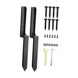Maxbell 2 Pieces Fence Post Repair Stake Sturdy Heavy Duty for Home Repairing Garden Style A