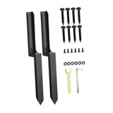 Maxbell 2 Pieces Fence Post Repair Stake Sturdy Heavy Duty for Home Repairing Garden Style A