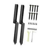 Maxbell 2 Pieces Fence Post Repair Stake Sturdy Heavy Duty for Home Repairing Garden Style A