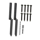 Maxbell 2 Pieces Fence Post Repair Stake Sturdy Heavy Duty for Home Repairing Garden Style B