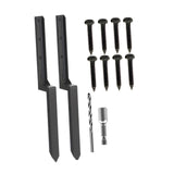 Maxbell 2 Pieces Fence Post Repair Stake Sturdy Heavy Duty for Home Repairing Garden Style B