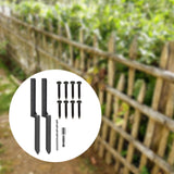 Maxbell 2 Pieces Fence Post Repair Stake Sturdy Heavy Duty for Home Repairing Garden Style B