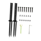 Maxbell 2 Pieces Fence Post Repair Stake Sturdy Heavy Duty for Home Repairing Garden Style C