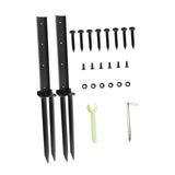 Maxbell 2 Pieces Fence Post Repair Stake Sturdy Heavy Duty for Home Repairing Garden Style C