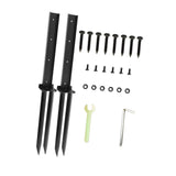 Maxbell 2 Pieces Fence Post Repair Stake Sturdy Heavy Duty for Home Repairing Garden Style C