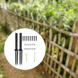 Maxbell 2 Pieces Fence Post Repair Stake Sturdy Heavy Duty for Home Repairing Garden Style C