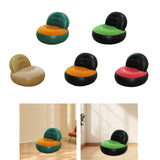 Maxbell Inflatable Sofa Multifunctional Comfortable Lazy Sofa for Home Garden Spring Green Orange