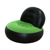 Maxbell Inflatable Sofa Multifunctional Comfortable Lazy Sofa for Home Garden Spring Black Green