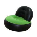 Maxbell Inflatable Sofa Multifunctional Comfortable Lazy Sofa for Home Garden Spring Black Green