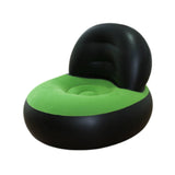 Maxbell Inflatable Sofa Multifunctional Comfortable Lazy Sofa for Home Garden Spring Black Green